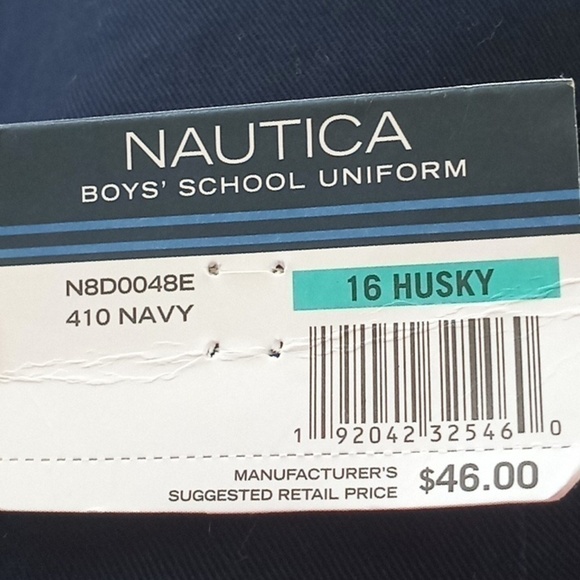 NAUTICAL School Uniform Pants 16 Husky - Picture 3 of 6